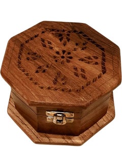 QUESERA Incense Bakhoor Burner Wooden Madkhan Mabkhara Pyramid Wooden Charcoal Burner  - Image 1