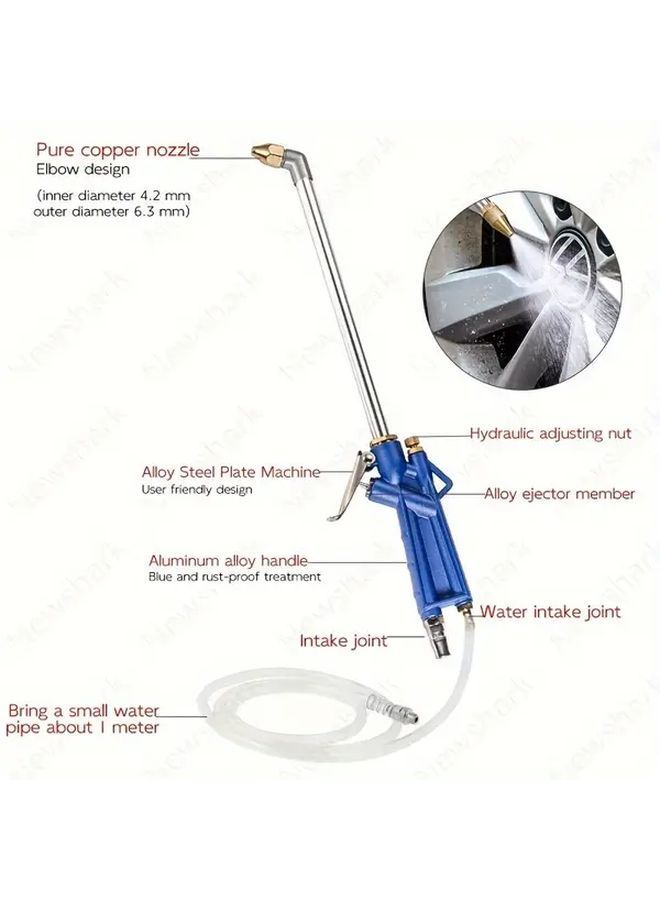 Pneumatic Engine Water Gun High Pressure Car Cleaning Tool Metal Handle Resin Head For Car Lubrication And Wash 1pc - Image 4