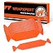 WRAPXPERT PreCut 10pcs Squeegee FeltsOrange Felt Tape with Adhesive Backing Fit 4inchs Vinyl Squeegee Buffer for Window Tint Kit Vinyl Wrap Tools - Image 2
