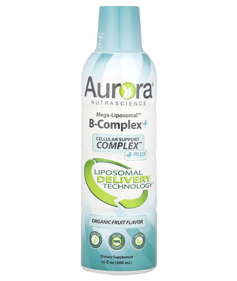 Aurora Nutrascience Mega-Liposomal™ B-Complex+ Organic Fruit 16 fl oz (480 ml)