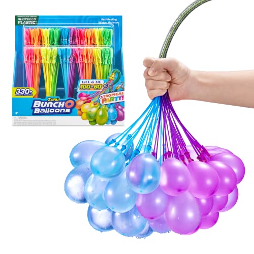 Bunch O Balloons Original Bunch O Balloons Tropical Party 330+ Rapid-Filling Self-Sealing Water Balloons (Amazon Exclusive 10 count, pack of 1) by ZURU Water Balloon for the Whole Family, Kids, Teens and Adults - Image 2