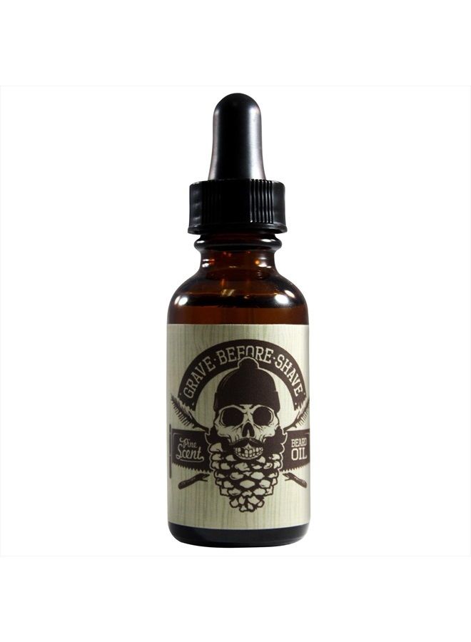 GRAVE BEFORE SHAVE ™ Pine/Cedar Wood Beard Oil - Image 1