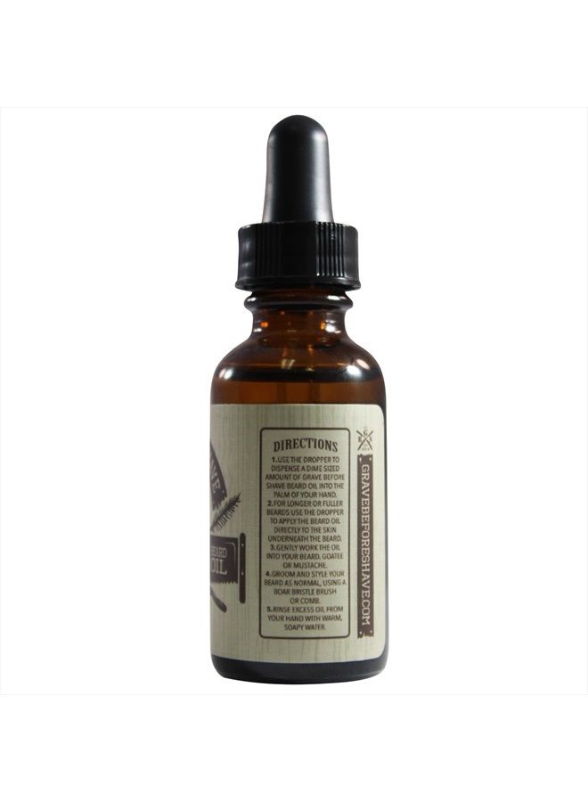 GRAVE BEFORE SHAVE ™ Pine/Cedar Wood Beard Oil - Image 2