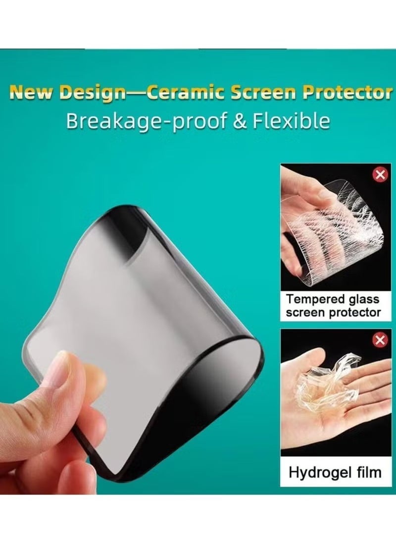 Raxoom Matte Ceramic Screen Protector for iPhone 15 Pro â€“ 1 Pack Flexible Anti-Spy Privacy Film with Full Adhesive, Matte Finish, Anti-Glare, Scratch Resistant, Fingerprint-Resistant, Shatterproof, Case-Friendly Screen Protection (Not Glass) - Image 3