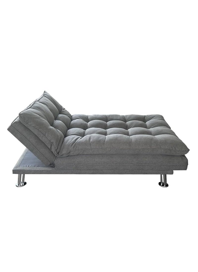 SILA Sofa Cum Bed I Sleeping Fabric Sofa I Three Seat Sofabed I Modern Design Living Room Sofa S208 Grey 180x110x75  - Image 2