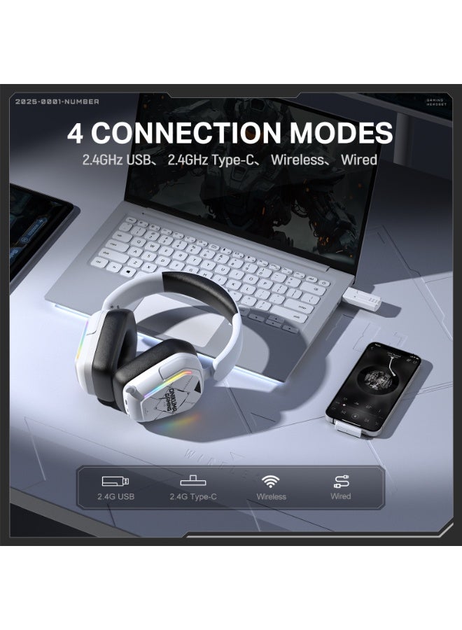 onikuma GT883 Wireless Gaming Headset 2.4G USB/Wireless/Wired Connection for PS4/PS5 SWITCH WIN10/11 - Image 3