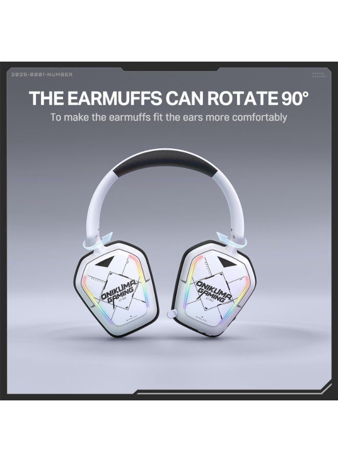 onikuma GT883 Wireless Gaming Headset 2.4G USB/Wireless/Wired Connection for PS4/PS5 SWITCH WIN10/11 - Image 4