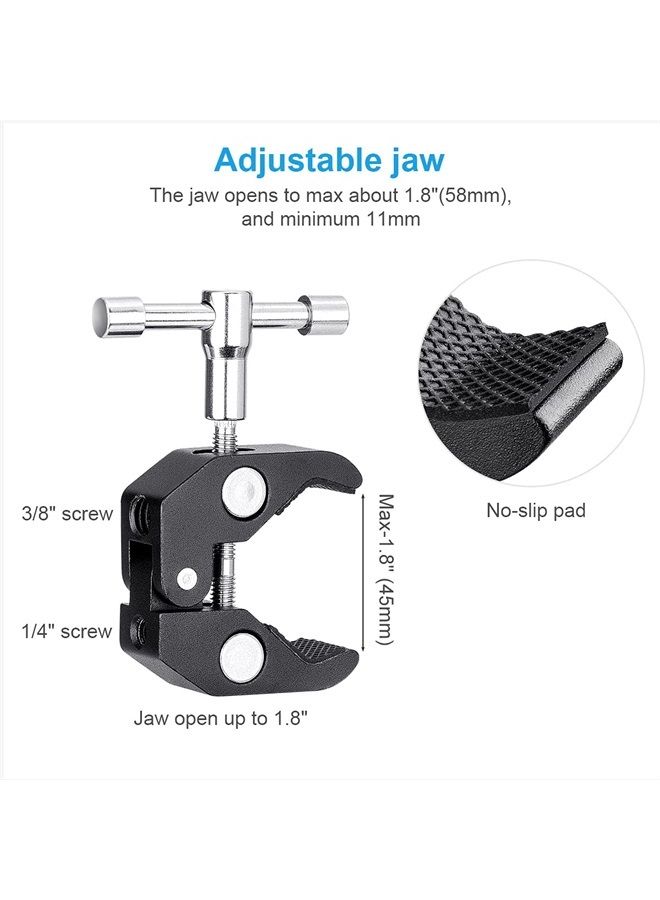 11 inch Articulating Magic Arm + Super Clamp for DSLR Rig Camera to LCD Monito, LED Video Light