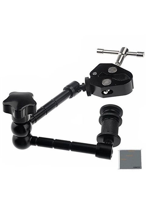 11 inch Articulating Magic Arm + Super Clamp for DSLR Rig Camera to LCD Monito, LED Video Light
