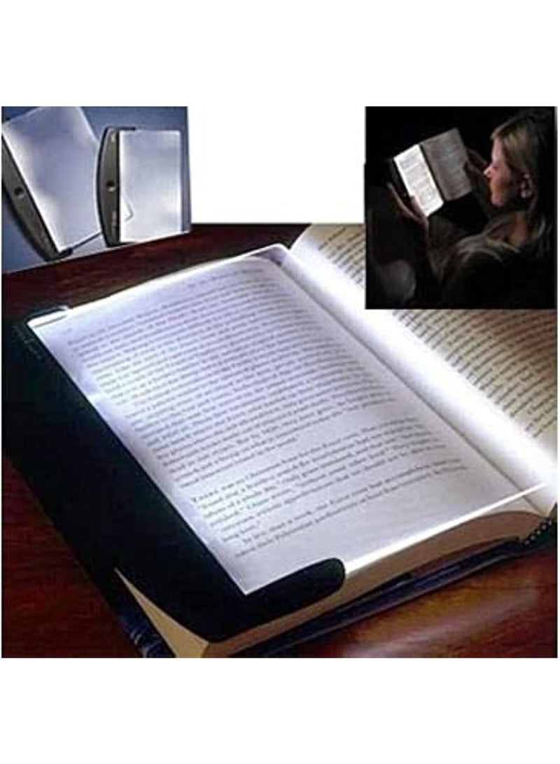 LED Reading Wedge Panel Book Light – Full Page Illumination, Eye-Caring Warm Light, Portable and Lightweight, Ideal for Bedtime Reading, Travel, and Study - Image 2
