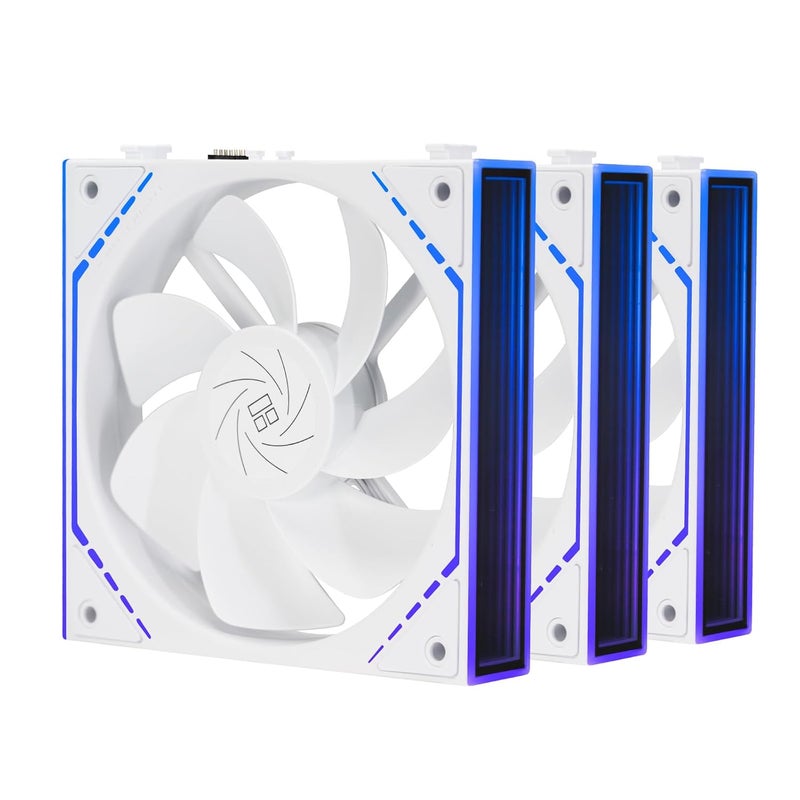 ثيرمالرايت مروحة حاسوب عكسية Thermalright TL-M12QRW مقاس 120 مم، سرعة 1500 دورة في الدقيقة، 47.6 قدم مكعب في الدقيقة، عبوة من قطعة واحدة | تدفق هواء عكسي، توصيل تسلسلي PWM/ARGB، إضاءة مرآة لانهائية - Image 3