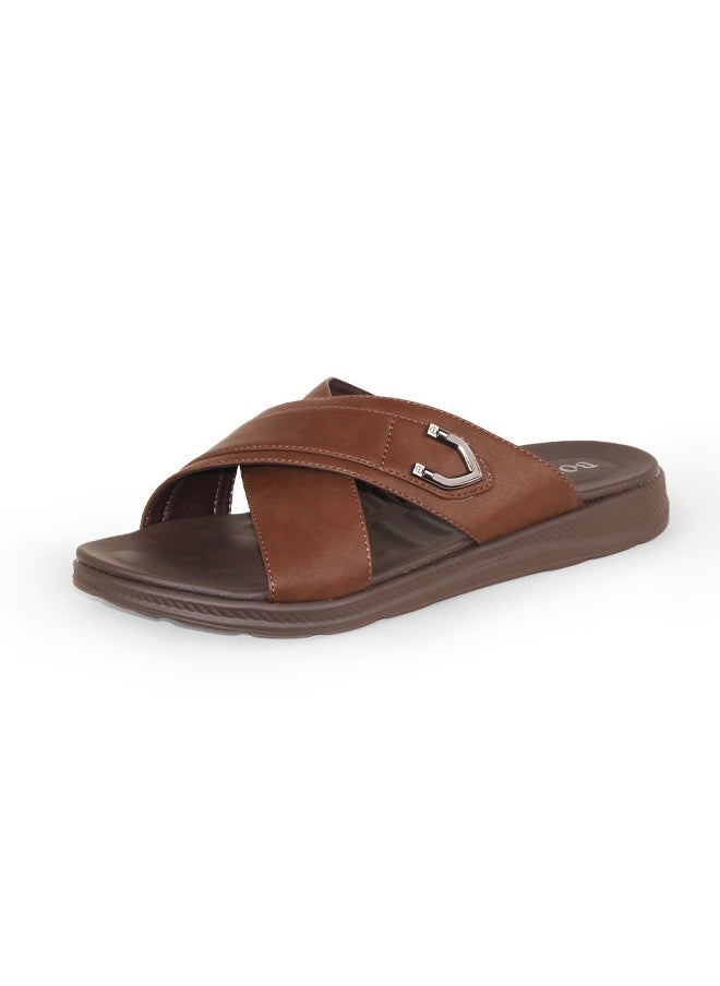 BOTELI Men Leather Sandals And Slippers Arabic Slippers Casual Light Sport Strap Cross Customized Anti Buckle  - Image 5
