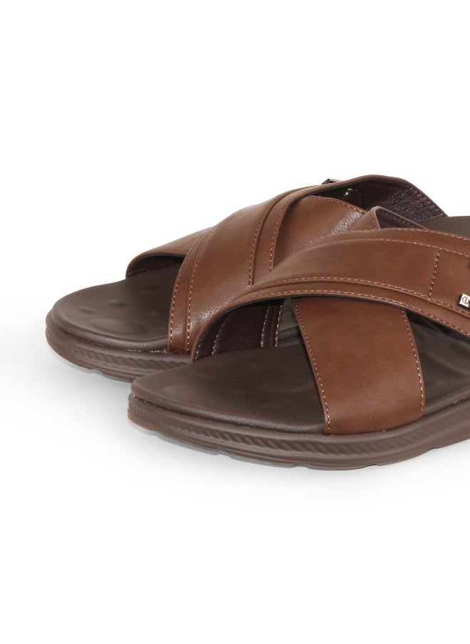 BOTELI Men Leather Sandals And Slippers Arabic Slippers Casual Light Sport Strap Cross Customized Anti Buckle  - Image 2