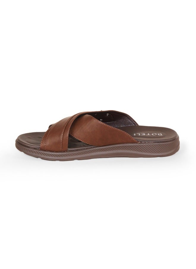 BOTELI Men Leather Sandals And Slippers Arabic Slippers Casual Light Sport Strap Cross Customized Anti Buckle  - Image 3