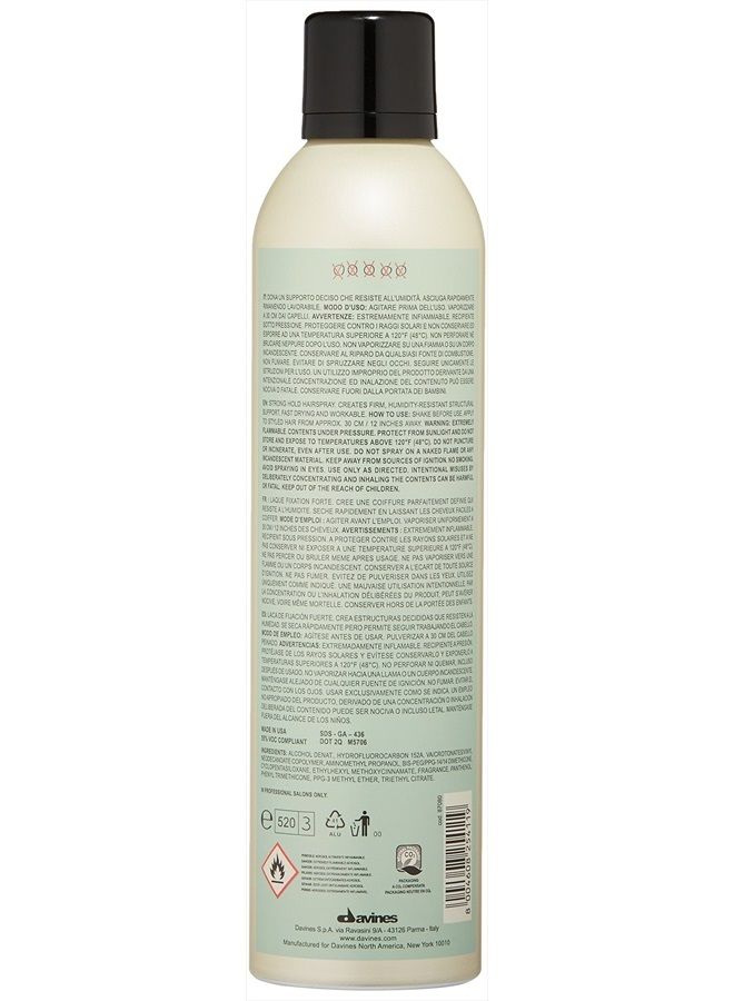 Davines This Is A Strong Hairspray, Humidity Control + Flexible Hold For All Day, Spray For All Weather + Hair Types, 12 Fl. Oz. - Image 2