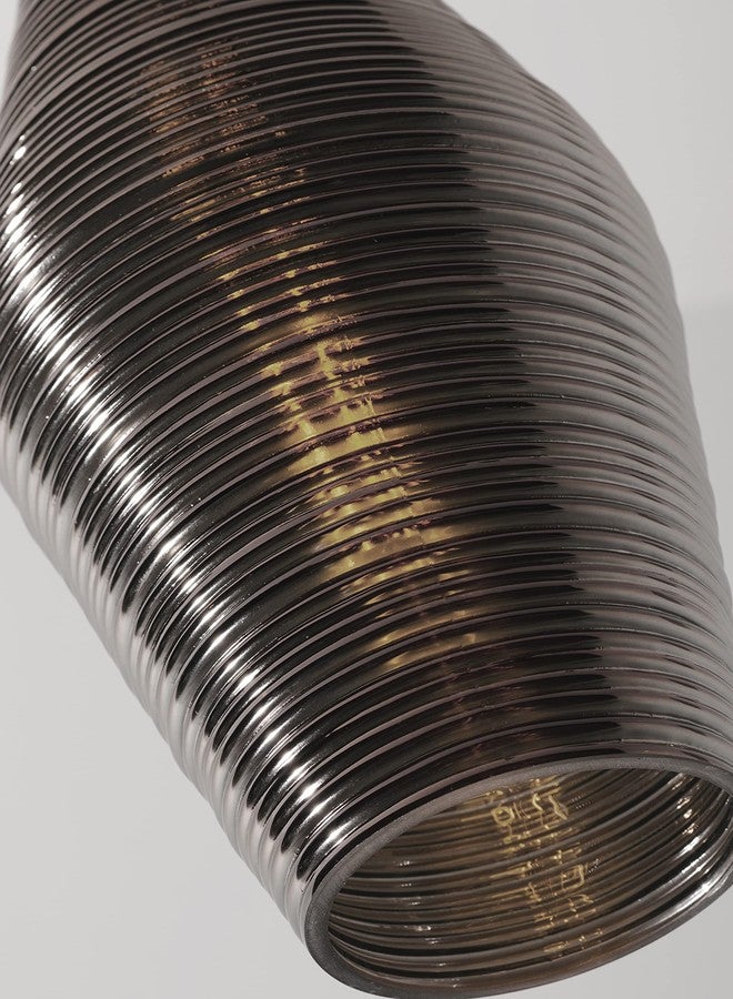 أفكس مصباح سقف معلق من النيكل الساتان، طراز MLAP13SM من شركة AFX Inc.، طراز Mila، بإضاءة واحدة، مقاس 6 بوصات - Image 2