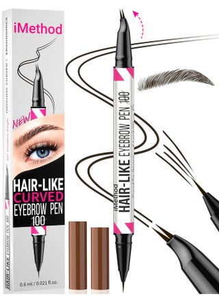 Curved Eyebrow Pen - Eyebrow Pencil 2-In-1 Dual-Ended Eyebrow Pen With Curved Tip And Precise Brush-Tip, Microblading Eyebrow Pen For Natural Hair-Like Brows, Long Lasting, Black Brown - pzsku/Z874C272B6A30C94E99C7Z/45/_/1733729831/e3ca81d5-99e5-430a-92d6-9e38f603951a