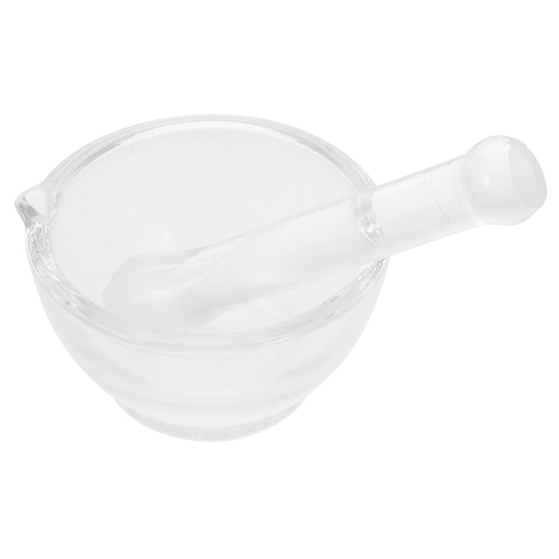 60ml Glass Mortar and Pestle Set Enhanced Stability for Laboratory Kitchen Use - Image 2