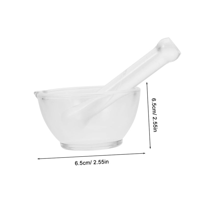 60ml Glass Mortar and Pestle Set Enhanced Stability for Laboratory Kitchen Use - Image 5