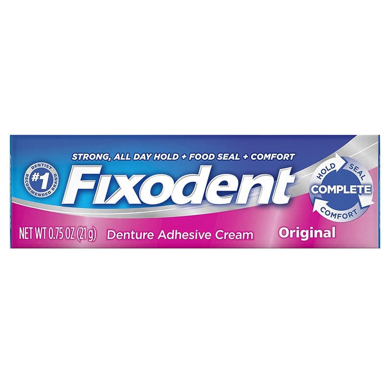 Fixodent Denture Adhesive Cream Original 0.75 OZ - Buy Pack & Save (Pack of 2) - Image 1