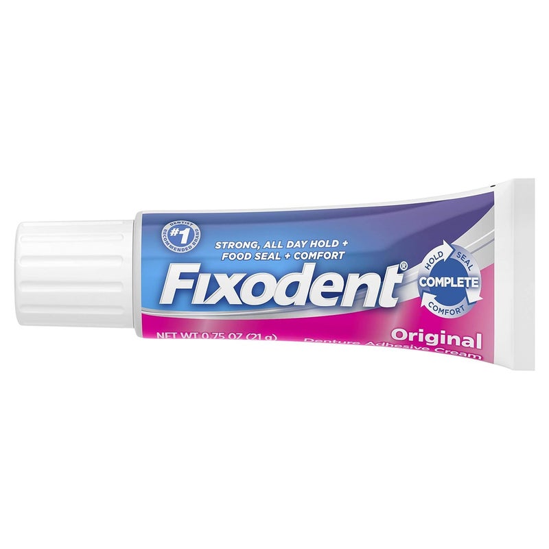 Fixodent Denture Adhesive Cream Original 0.75 OZ - Buy Pack & Save (Pack of 2) - Image 3