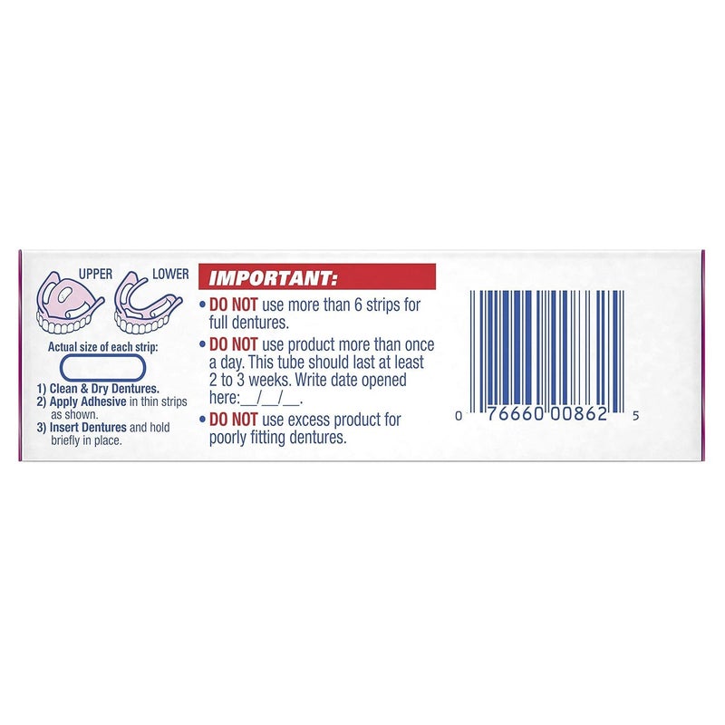 Fixodent Denture Adhesive Cream Original 0.75 OZ - Buy Pack & Save (Pack of 2) - Image 2