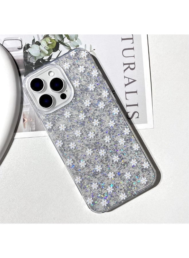 NIBEMINENT White Flowers Protective TPU Case Cover For iPhone 14 Clear - Image 1