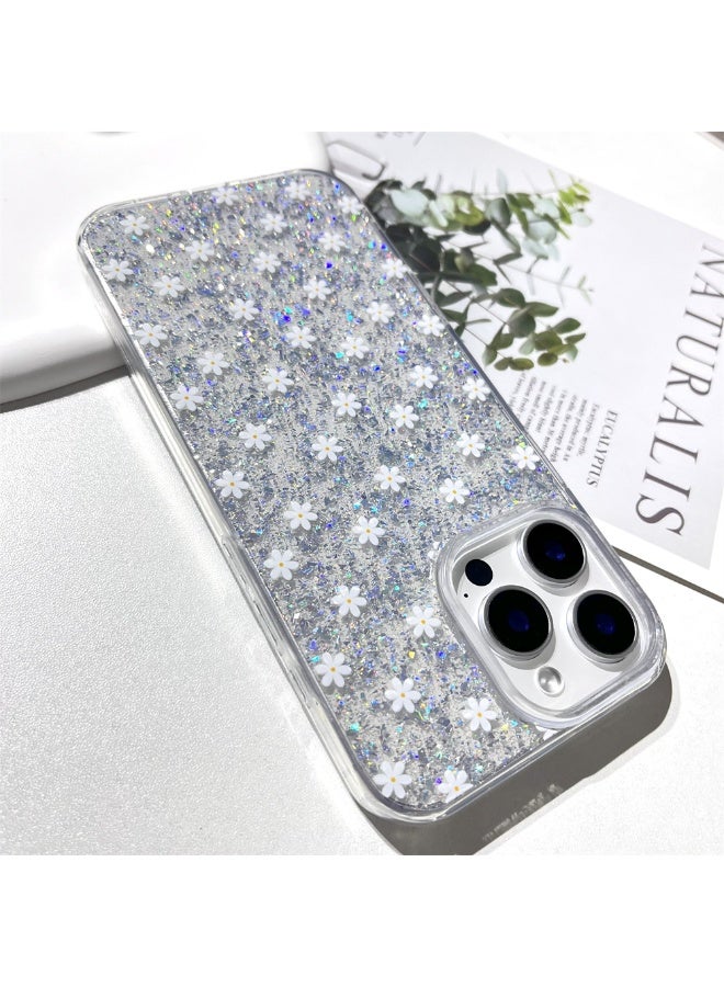 NIBEMINENT White Flowers Protective TPU Case Cover For iPhone 14 Clear - Image 2