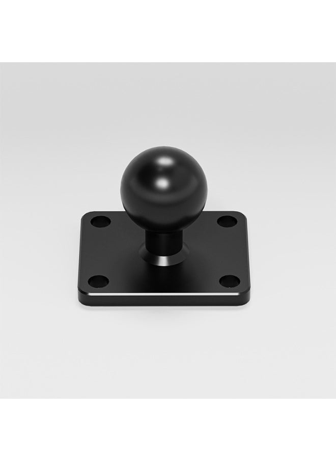 Square CNC Aluminum Alloy Universal Ball Head Bracket Motorcycle Fixed Navigation Camera Rearview Mirror Base Connection-Color:Round Universal Ball Head Bracket - Image 5