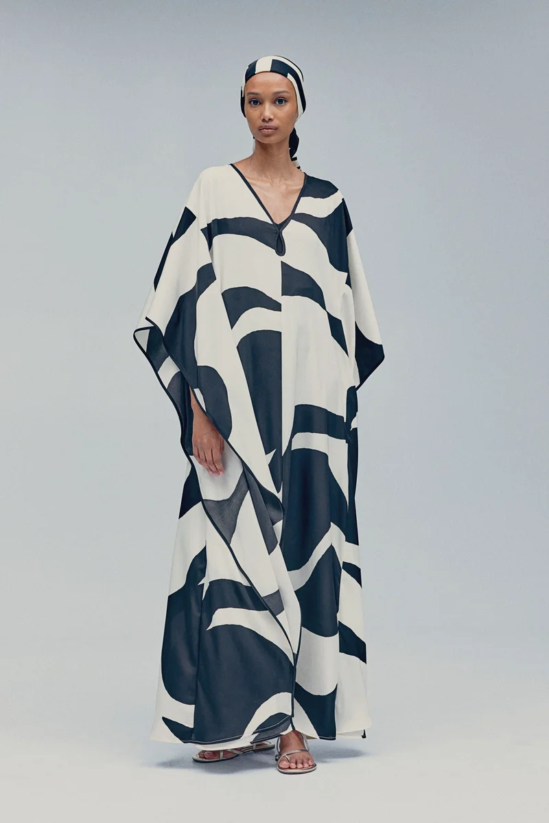 H&M Tie-belt kaftan dress