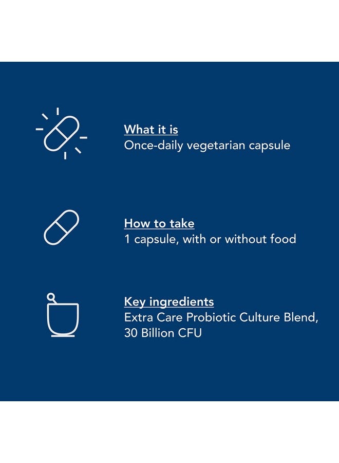 Renew Life Adult Probiotics 30 Billion Cfu Guaranteed Probiotic Supplement For Digestive & Immune Health Shelf Stable Gluten Free Extra Care For Men & Women 60 Capsules - Image 3