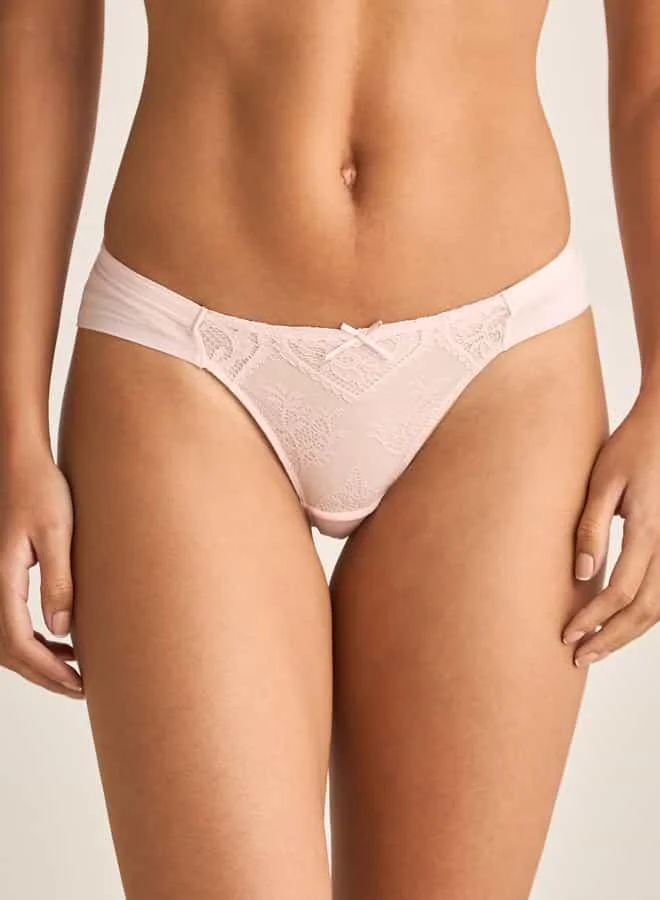 سبلاش فيڤ Lace Plunge Bra and Briefs Set