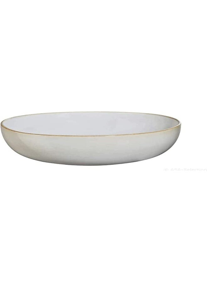 ASA Season's Collection Bowl/Salad Bowl, Sand/Beige, Glazed Stoneware, Diameter 29.5 cm, Height 9 cm