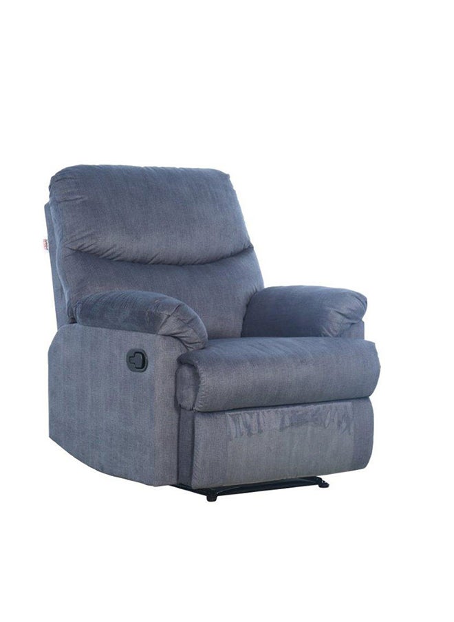DANUBE HOME Baltimore 1 Seater Fabric Motion Recliner Modern Design One Seat Relaxing Chair Living Room Furniture  Grey 86x99x99cm  - Image 3