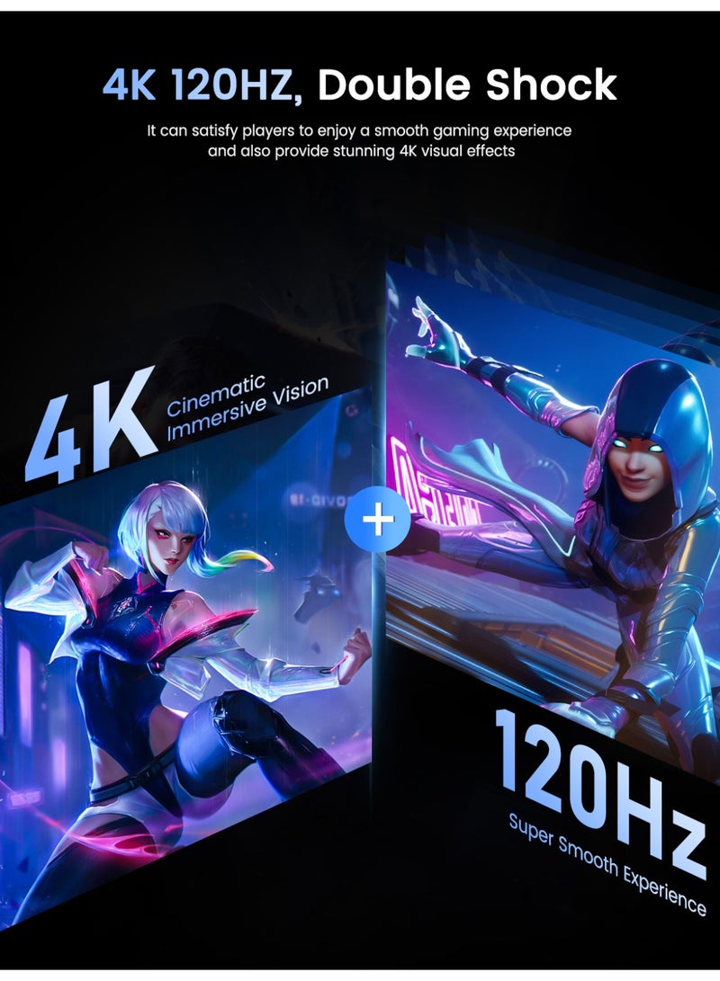 UPERFECT 4K 17.3 Inch Portable Monitor 3840 x 2160 UHD Display 500cd/m² Brightness USB C Mini HDMI for Laptop PC Smartphone XBO Switch PS4/5, Metal Body, Portable Screen VESA Mountable - Image 2