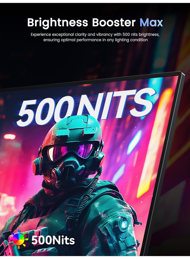 UPERFECT 4K 17.3 Inch Portable Monitor 3840 x 2160 UHD Display 500cd/m² Brightness USB C Mini HDMI for Laptop PC Smartphone XBO Switch PS4/5, Metal Body, Portable Screen VESA Mountable - Image 5