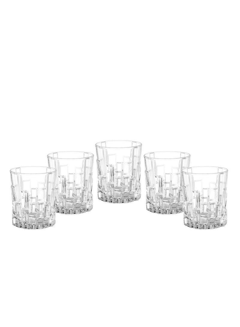 Blinkmax Set of 6 clear glass cups with a beautiful and modern design, suitable for all uses - Image 2