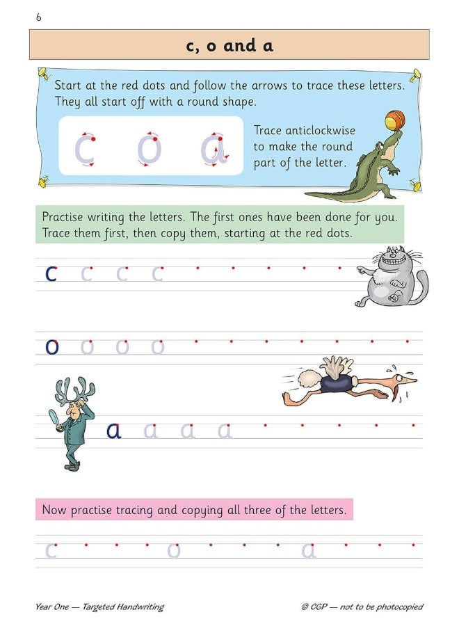 كتاب ممارسة مستهدفة للغة الإنجليزية Ks1 خط اليد السنة 1 - Image 4