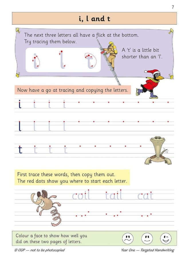 كتاب ممارسة مستهدفة للغة الإنجليزية Ks1 خط اليد السنة 1 - Image 5