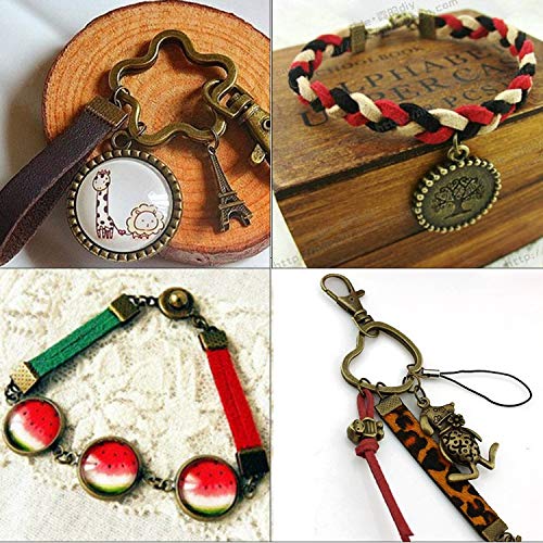 BronaGrand Pinch Crimp Ends,600Pcs Alloy Ribbon Clamps Ends Mixed Colors Ribbon Ends Crimp Ends Jewelry Making Findings for DIY Choker Anklets Crafts Making - Image 5