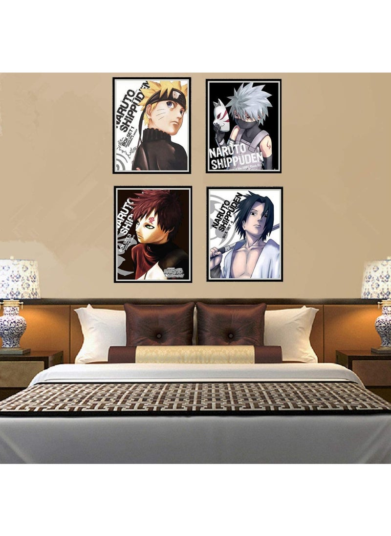 BPA - NARUTO Manga Picture Poster Japanese Anime Cute Canvas Prints Naruto Rikudou Modo Anime Wall Art Painting Surrounding Canvas Prints Boy Bedroom Bedside layout Nursery Decor No Frame 8 x 10 Set - Image 1