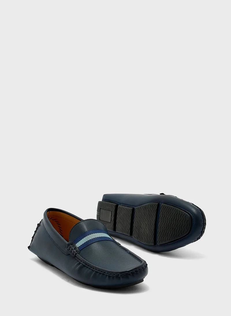 Robert Wood Webbing Saddle Detail Formal Moccasins