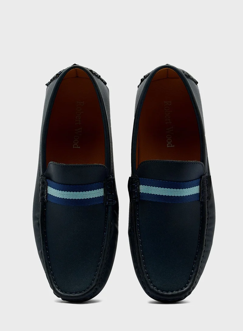 Robert Wood Webbing Saddle Detail Formal Moccasins