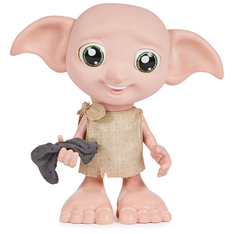 Wizarding World Harry Potter, Interactive Magical Dobby Elf Doll with Sock, over 30 Sounds & Phrases, 8.5-inch, Kids Toys for Ages 6 and up - Image 1