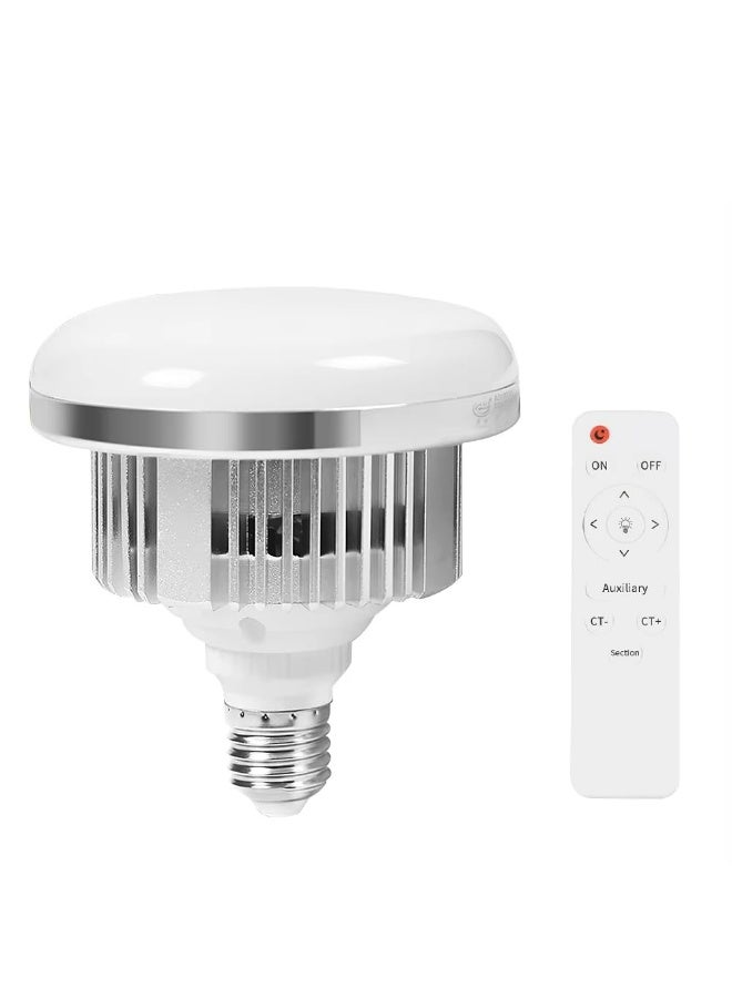 155W LED E27 UFO Photography Bulb - Adjustable Color Temperature (3000K-6500K), Remote Control, 50,000-Hour Lifespan, 90+ CRI for Studio/Home/Commercial Lighting - Image 1