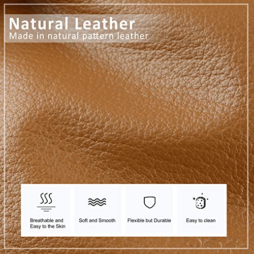 befen Leather Cell Phone Crossbody Wallet Purses and Handbags Smartphone Trendy Travel Cross Body Bags for Women - Fit iPhone 14 Pro Max, Cognac Brown - Image 3