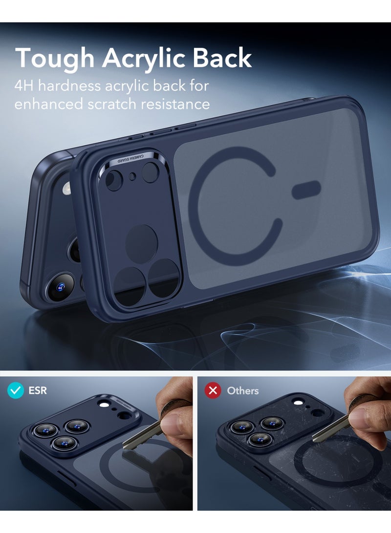 ESR iPhone 17 Pro Max HaloLock Classic Hybrid Case – MagSafe Compatible Cover with Camera Control Button Military-Grade Drop Protection And Shock-Absorbing Corners  - Frosted Blue - Image 5