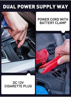 PINREK Heavy Duty  Double 30mm Cylinder Tyre Inflator , Portable Air Compressor for Car, 150 PSI Tyre Air Pump with LED Light, Digital Pressure Gauge Tire Inflator - Professional for SUV, Off-Road, Trucks  - Image 5