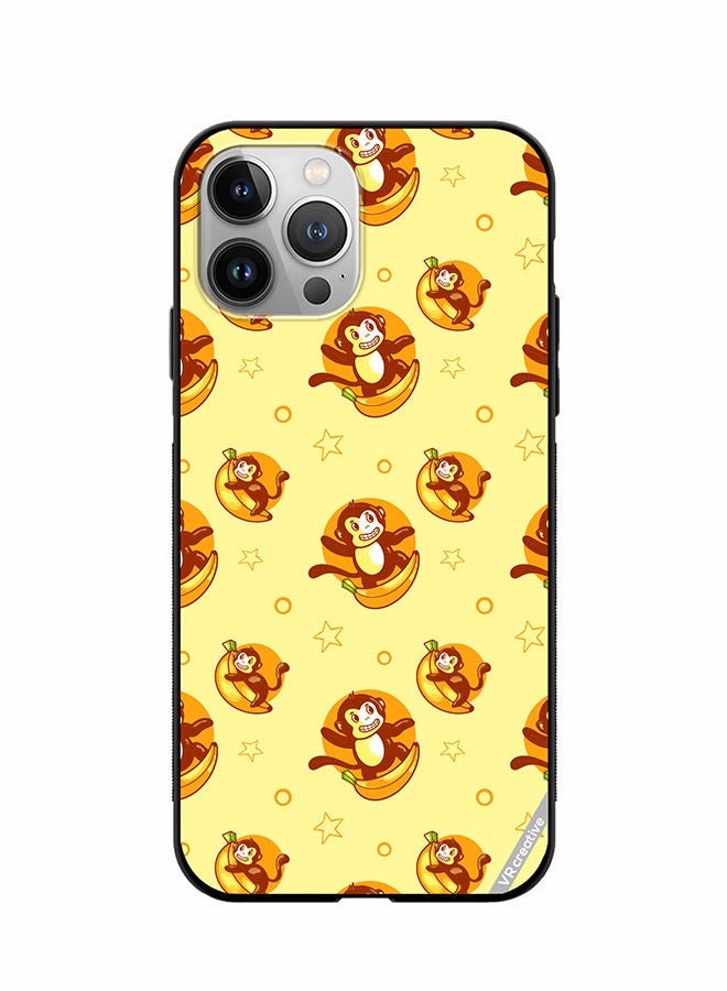 VR CREATIVE Protective Case Cover For Apple iPhone 12 Pro Banana Monkey Design Multicolour - Image 1