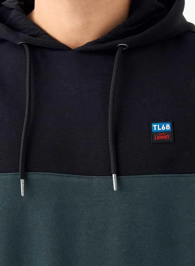 Splash FAV Panelled Hoodie with Kangaroo Pocket